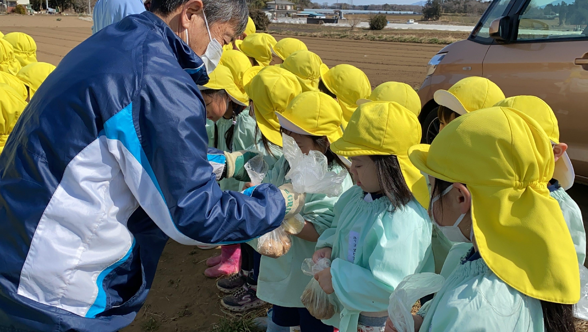 じゃがいもとトウモロコシの種まき